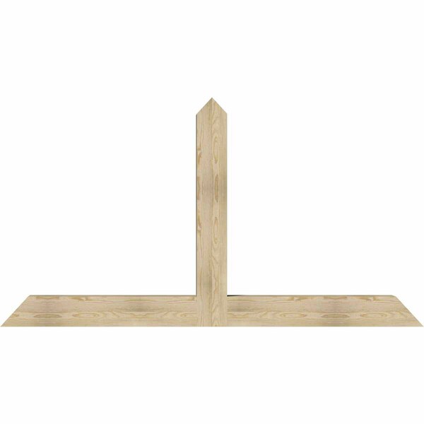 Ekena Millwork Portland Rough Sawn Timber Gable Bracket, Douglas Fir, 84"W x 45"H x 6"D x 6"F, 13/12 Pitch GBW084X45X0606POR00RDF - main